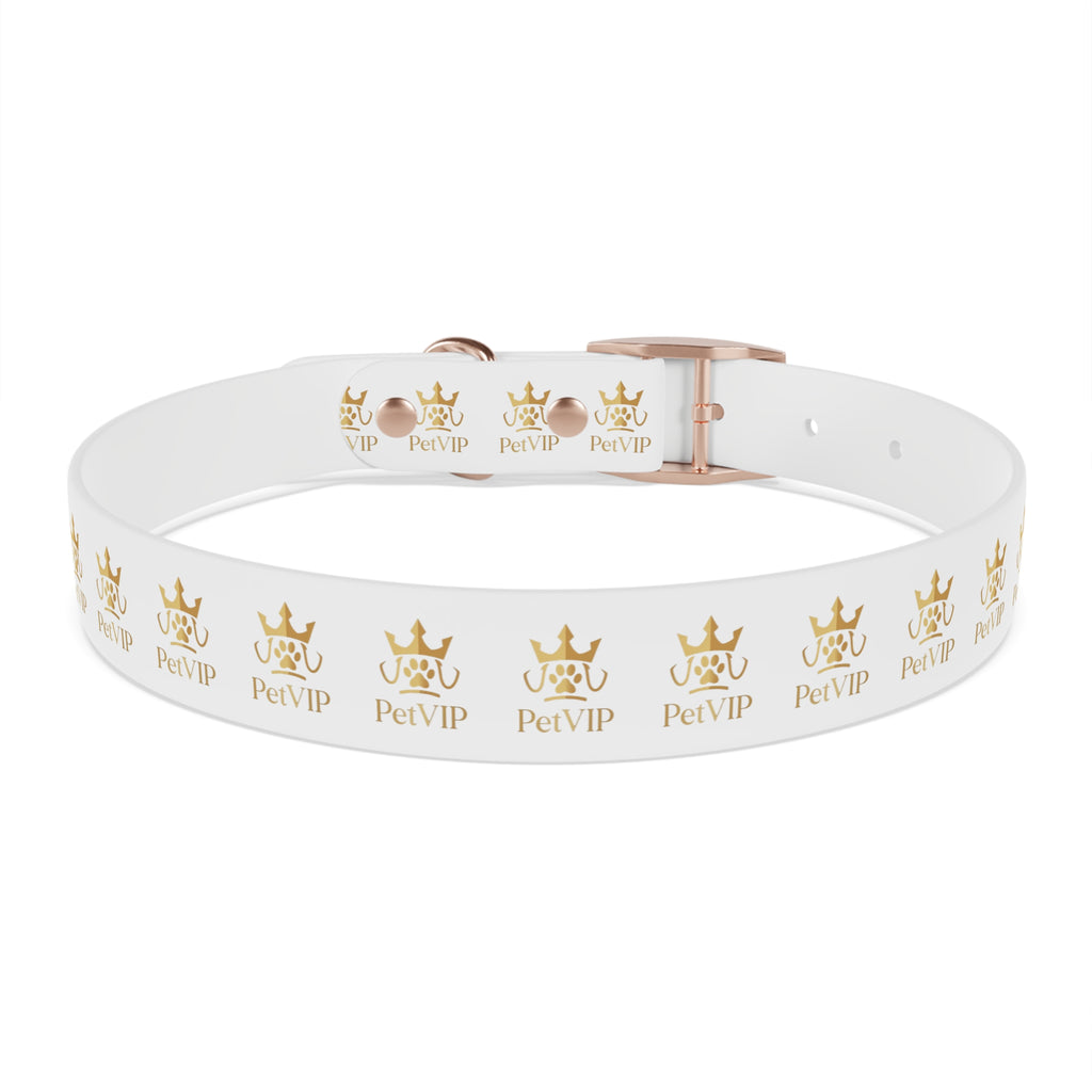 PetVIP Gold Crown Dog Collar | Luxury Monogram Pet Collar