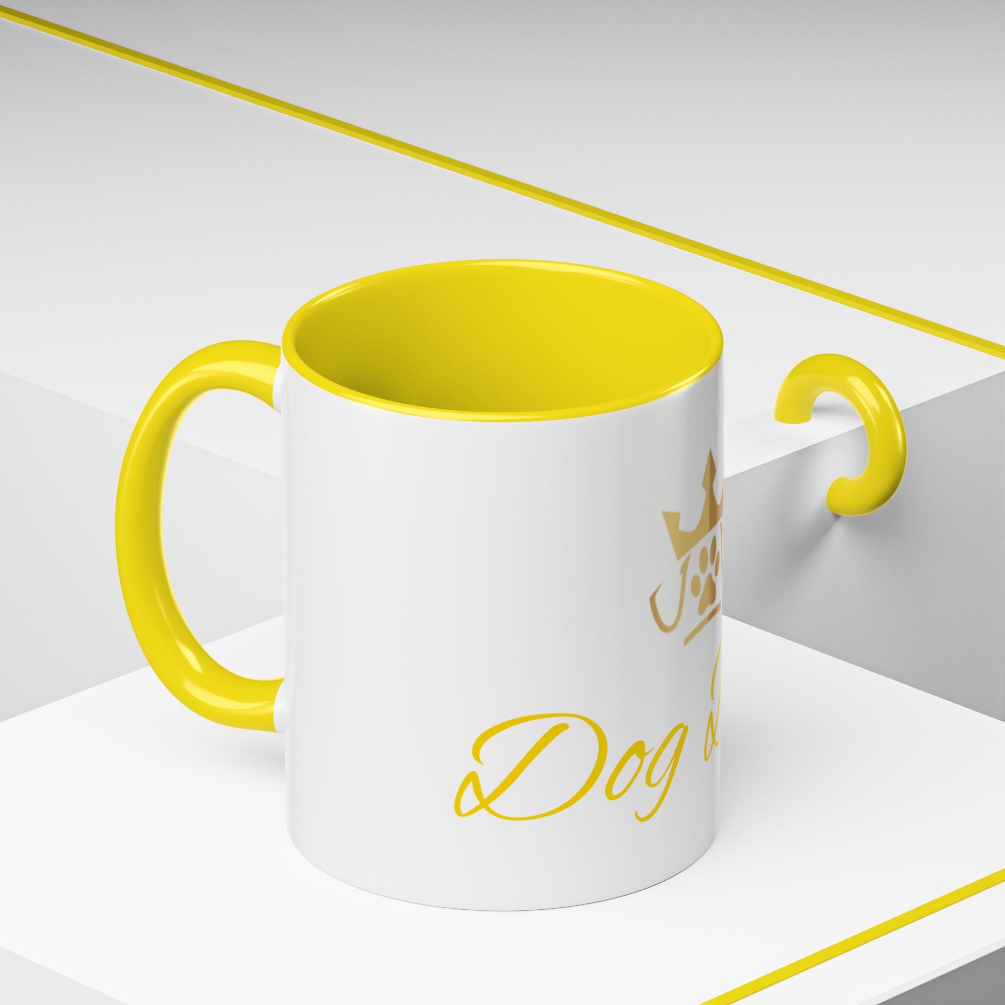 PetVIP Dog Dad Mug | Gold Crown Paw Design